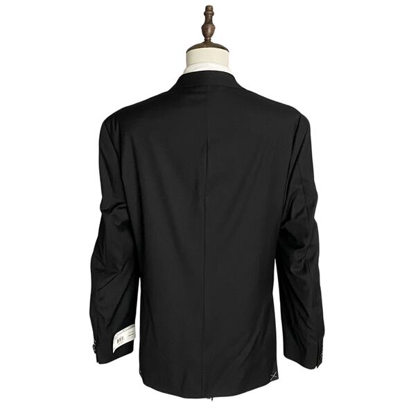 Michael Kors Suit Jacket Men's 50L Modern Fit Airsoft Stretch Solid Black NEW - Picture 4 of 10